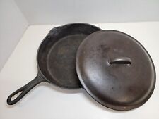 Vintage Griswold No. 8  Cast Iron Skillet 704-S Small Logo with Lid picture