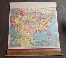 Crams United States School Map C-357 Vintage 53