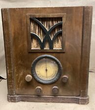 Vintage 1935 Montgomery Ward Airline 62-177 Tombstone Radio AM SW Bands picture