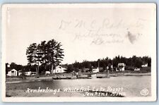 Jenkins MN Postcard RPPC Photo Kamberlings Whitefish Lake Resort Posted Vintage picture