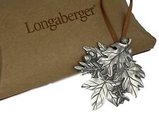 Longaberger Baskets Leaf Cluster Pewter Basket Tie-On picture