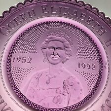Queen Elizabeth II Collectible Royal Family Commemorative Pairpoint Cup Plate picture
