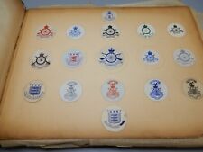 ANTIQUE ALBUM of MONOGRAMS, CRESTS Army Corps England Wales Scotland UK War Off picture