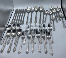 Vintage Stainless Steel China Flatware Set Rose Floral 38 Pc Spoon Knife Fork picture