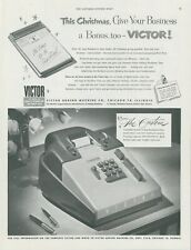1951 Victor Adding Machine Christmas Bonus For Business Vintage Print Ad SP5 picture