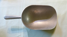 Vintage Aluminum Size 2 Metal Kitchen Scoop - Feed Grain Seed Beans Candy Flour picture