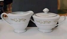 International Silver Co Fine China 326 Springtime Creamer and Sugar Bowl w/Lid picture