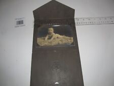 Vintage Real Photograph Naked Baby Infant Portrait Picture Cabinet Photo picture