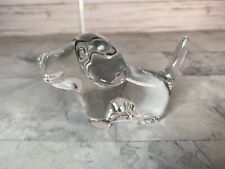 Baccarat Crystal Minimals Puppy Dog Figurine Sculpture 4” Long picture