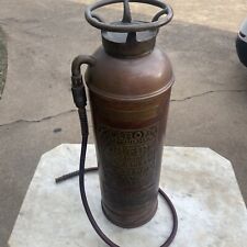 Antique AARON Brass Fire Extinguisher Stemple Fire Extinguisher Company St Louis picture