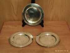 3  BEAUTIFUL VINTAGE SILVERPLATE  DRESSER PLATE 6'' picture