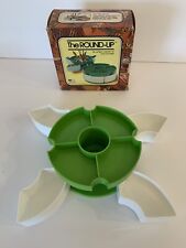 Vintage 1977 NIB Desk Organizer compact Swivel Drawers Caddy Green White NOS USA picture