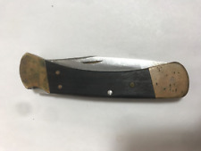 Vintage Buck USA 110 Folding Hunter Knife & Sheath picture