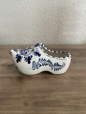 Delft Deco Holland Porcelain Clog Shoe Hand Painted picture