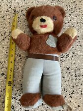 Vintage Smokey the Bear 1960's Plush Stuffed Doll with Ranger Badge picture