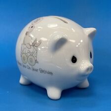 Vintage 1987 Enesco Precious Moments Ceramic 2nd Year Birthday  Piggy Bank picture
