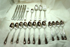 WALLACE STAINLESS FLATWARE ROYAL BEAD 18/10  22 PC SET SILVERWARE FORKS SPOONS picture