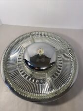 Vintage Kromex Lazy Susan Chrome Tray with 5 Glass Inserts No Chips Or Scratches picture