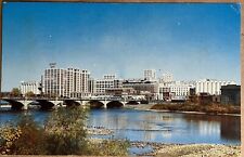 Cedar Rapids Iowa Quaker Oats Plant Bridge View Vintage Postcard c1960 picture