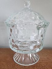 Indiana Glass Whitehall Colony Footed Covered Candy Dish Compote READ DESCRIPTIO picture