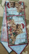 Christmas Table Runner Tapestry Teddy Bears 13