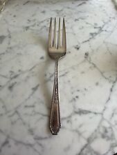 Gorgeous Large Meat Fork - Wm Rogers Silver Plate - Pat. Pend. - monogrammed picture