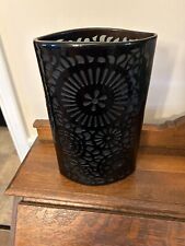 Collectible Black Glass Vase picture