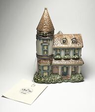 Vintage Miniature Porcelain Victorian House Trinket Box By A Special Place 2000 picture