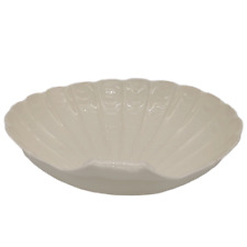 E&R Erphila Czecho-Slovakia Ceramic Shell Dish Bowl Vintage Ivory Color picture