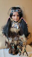 Native American Porcelain Doll with Dream Catcher Cathay Collection 153/5000 picture