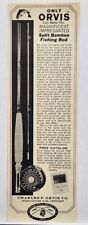 1965 Charles F. Orvis Split Bamboo Fishing Rod Print Ad Manchester Vermont picture
