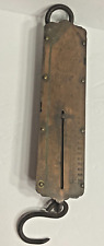 Antique Copper Landers Warranted Improved Spring Balance Scale picture