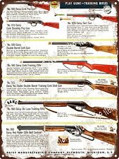 1954 Daisy Red Ryder Air Rifle Cork Pop Gun Rifle De Luxe  Metal Sign 9x12