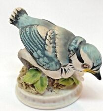 Lefton Hand Painted Porcelain Blue Jay Bird Figurine  KW1637 picture