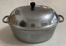 VINTAGE Household institute cooking utensils Aluminum Oval Roaster Pan / Lid picture