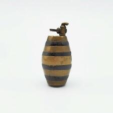Antique Miniature Brass Barrel 3.4 cm picture