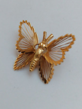 Butterfly Monet Gold Tone Lapel Pin picture