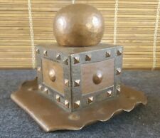 Antique Hammered Copper Arts and Crafts Period Moorish Influence Inkwell picture