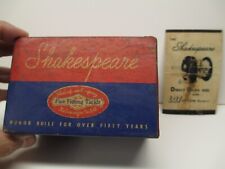 Shakespeare 1973D Direct Drive Fishing Reel Box w/paper No Reel picture