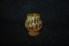 RARE BEAUTIFUL PHOENIX AMBER OPALESCENT HONEYCOMB TOOTHPICK HOLDER 1890'S picture