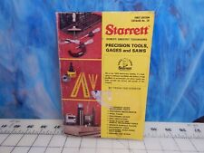 Starrett Mechanical Tools Catalog #28 first edition  1979 Vintage picture
