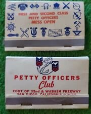 US Navy Petty Officers Club and Mess Matchbooks. picture