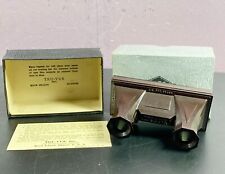 tru-Vue Dark Brown Film Slide Viewer Silver with Box NM Vintage picture