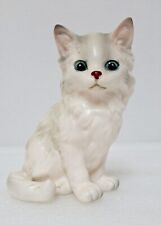 Vintage Lefton Porcelain White Persian Kitten Cat Figurine Made in Japan #1513 picture