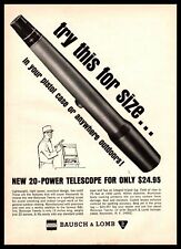 1964 Bausch & Lomb Balscope Twenty Spotting Scope 20-Power Rifle Scope Print Ad picture