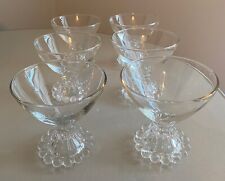 Vintage Anchor Hocking Boopie Glass Six Sherbet/Cocktail Glasses 8oz, 3.5 Inch picture