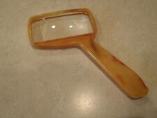 Bausch & Lomb Magnifier Vintage Magnifying Glass Handheld Butterscotch Bakelite picture