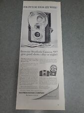 Brownie Starflash Camera Kodak  Print Ad Advertisement 1960 Vintage 5x14 picture