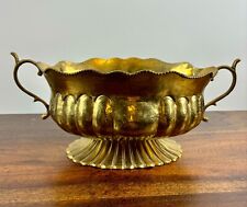 Vintage French Style Brass Footed Cachepot Planter picture