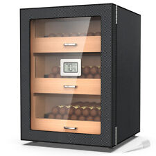 Cigar Humidor Cabinet Large Storage Cigar Box Countertop Display Cedar 3 Drawers picture